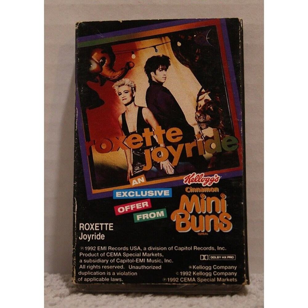 Roxette Crowded House Cassette Single Kelloggs Exclusive 1992 EMI Records